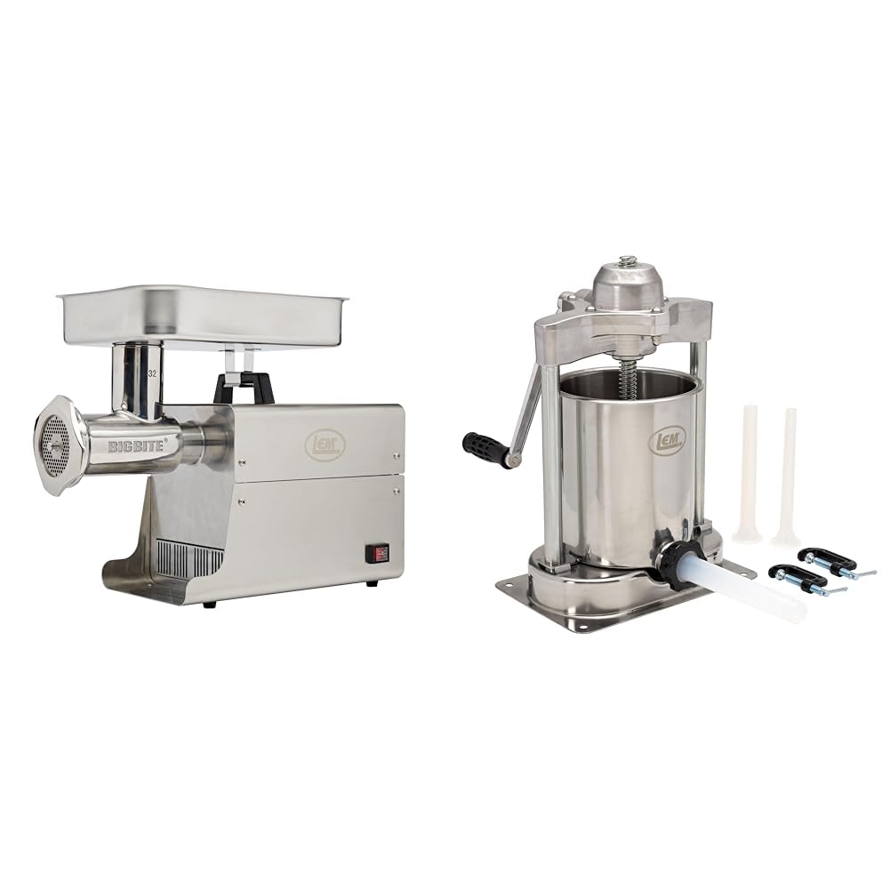 #32 Meat Grinder & 15 LB Sausage Stuffer T504