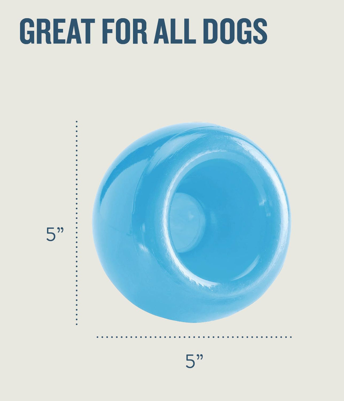 Blue Interactive Treat Dispensing Dog Toy N18473