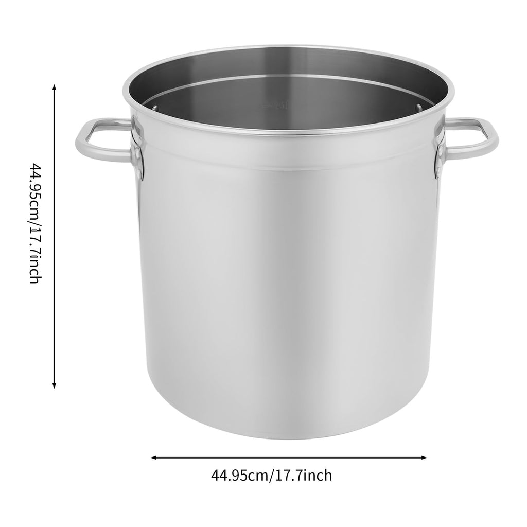 78 Qt Stainless Steel Stock Pot with Lid B26574
