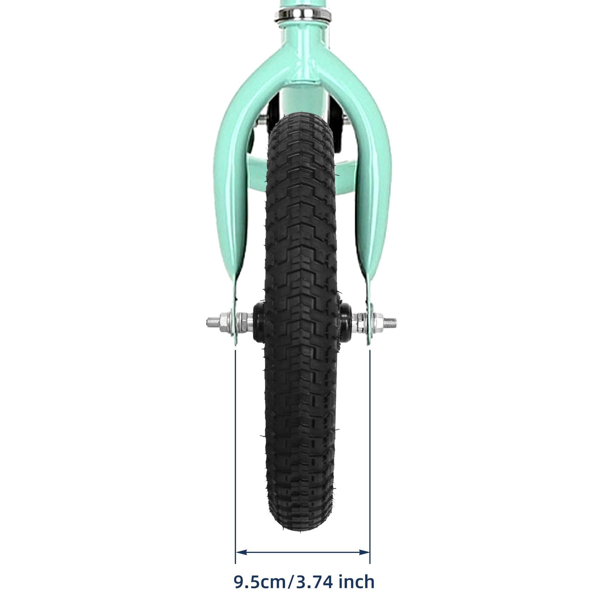 Kids Bike Front Wheels Replacement with Solid Air Rubber Tire and Inner Tube P851308