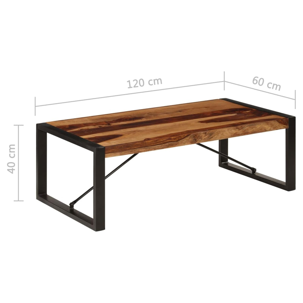 Solid Sheesham Wood Coffee Table V4726