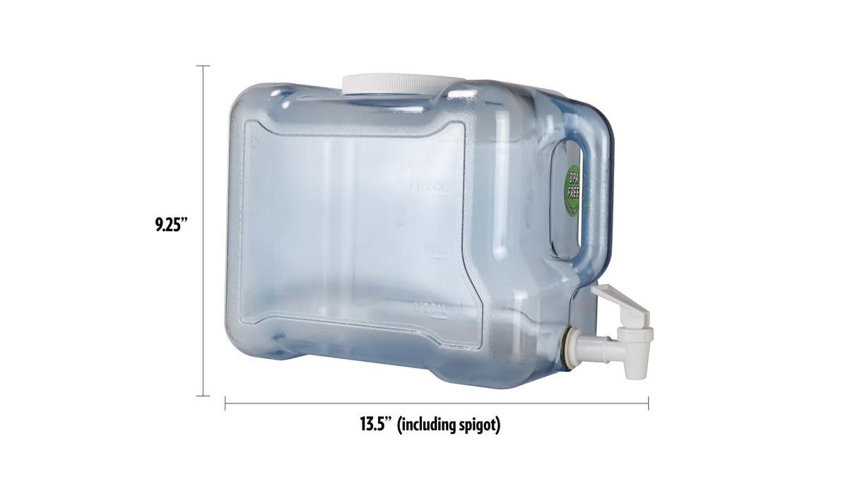 BPA Free 2 Gallon Refrigerator Bottle with Spigot and Integrated Handle A4765