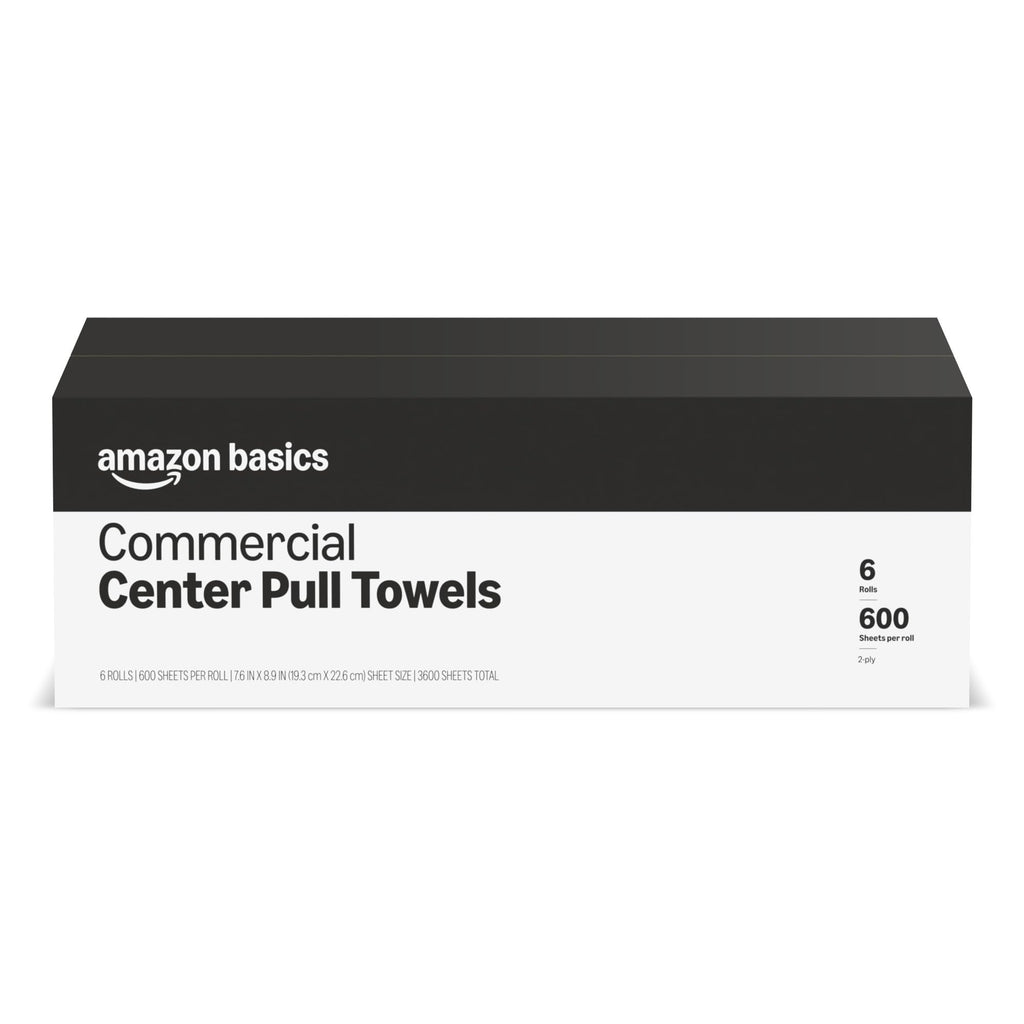 2-Ply White Center Pull Paper Towels, 600 Sheets per Roll (6 Rolls) L31047