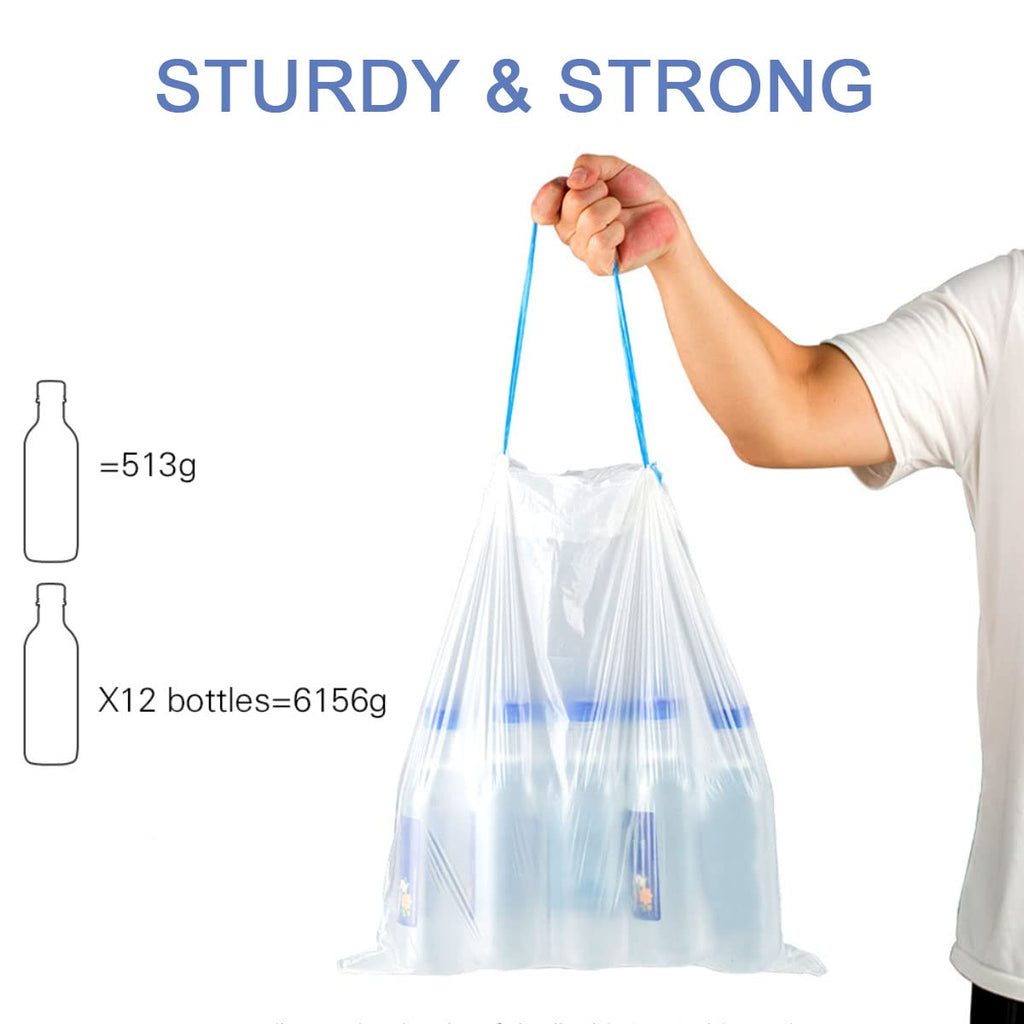 4 Gallon Drawstring Trash Bags 60 Count N26569