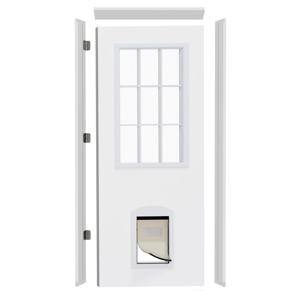36" x 80" Front Door Slab with Prehung Door Jamb T878