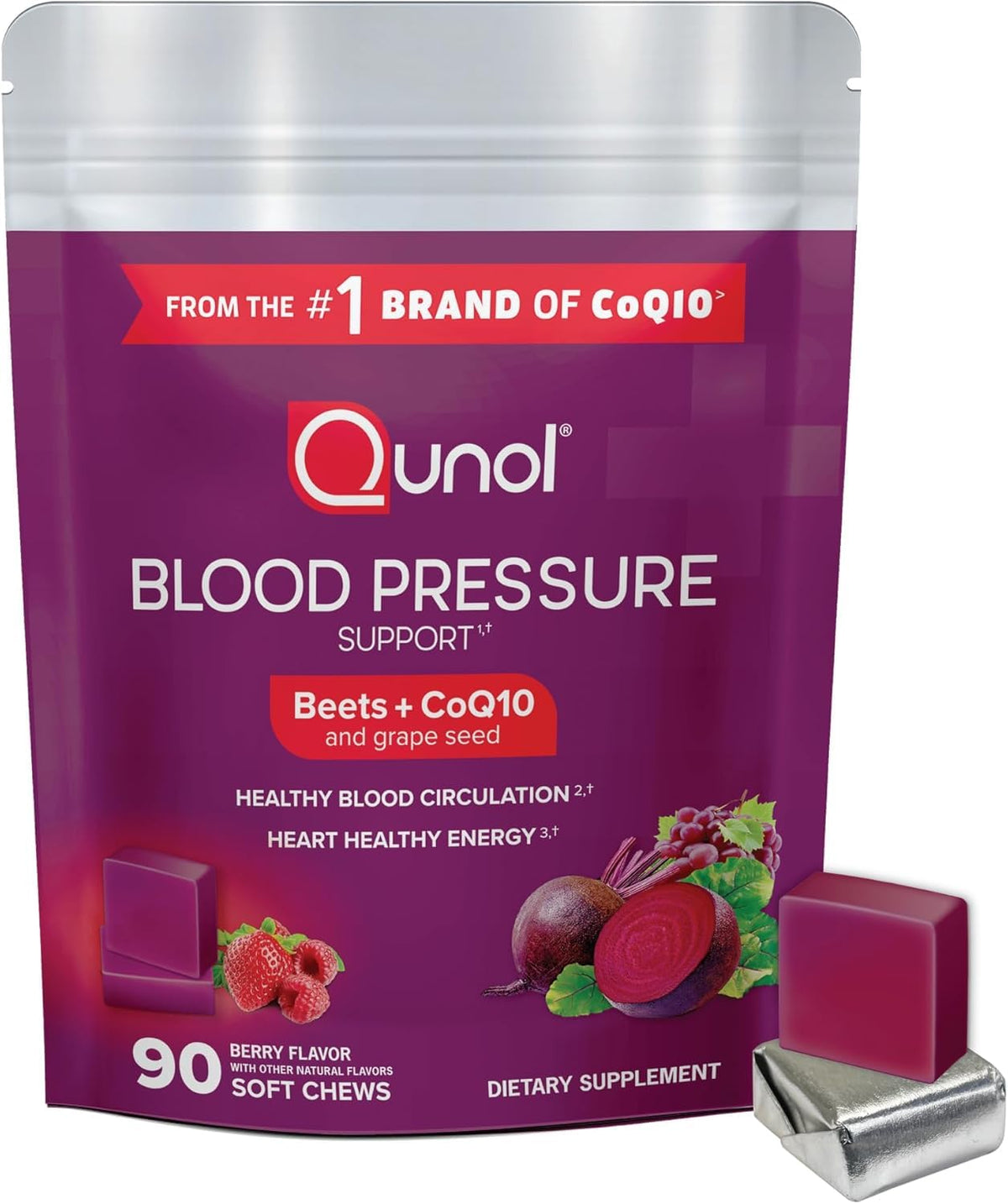 Beet Root Chews with CoQ10, 90ct U14289