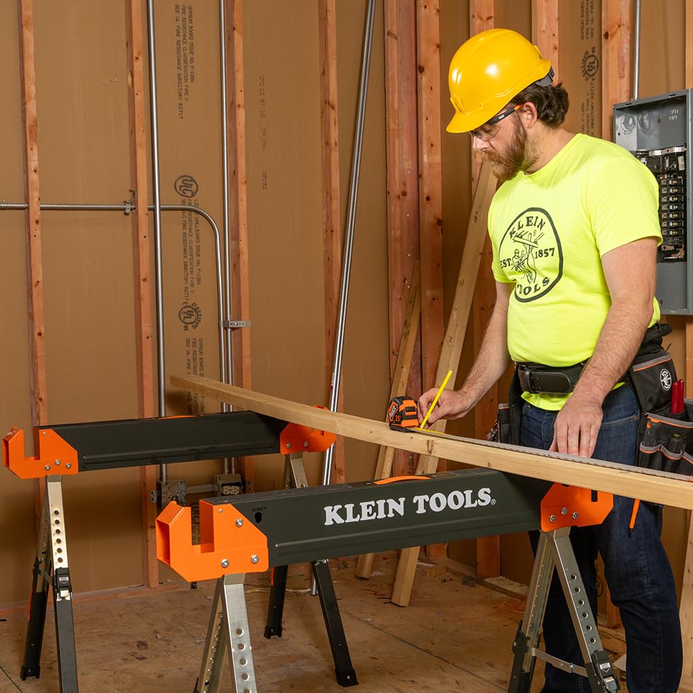 Folding Sawhorse 26-Inch to 32-Inch Adjustable Height 1-Pack C22172