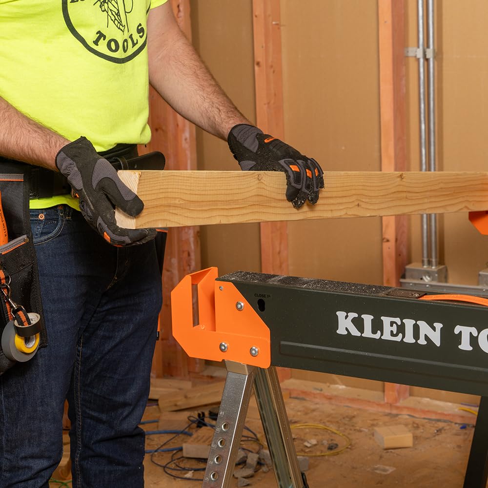 Folding Sawhorse 26-Inch to 32-Inch Adjustable Height 1-Pack C22172