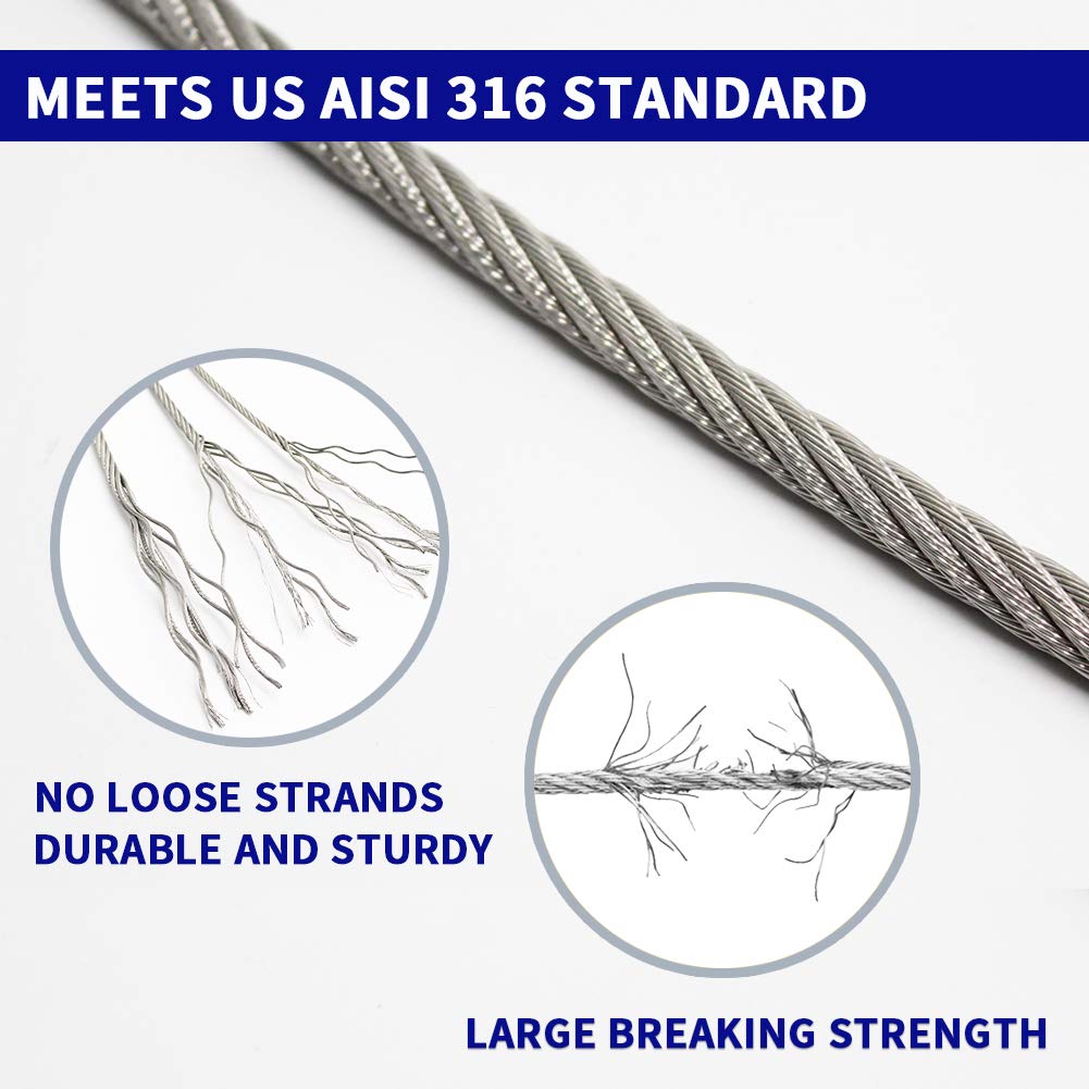 1/8" T316 Stainless Steel Cable H8865