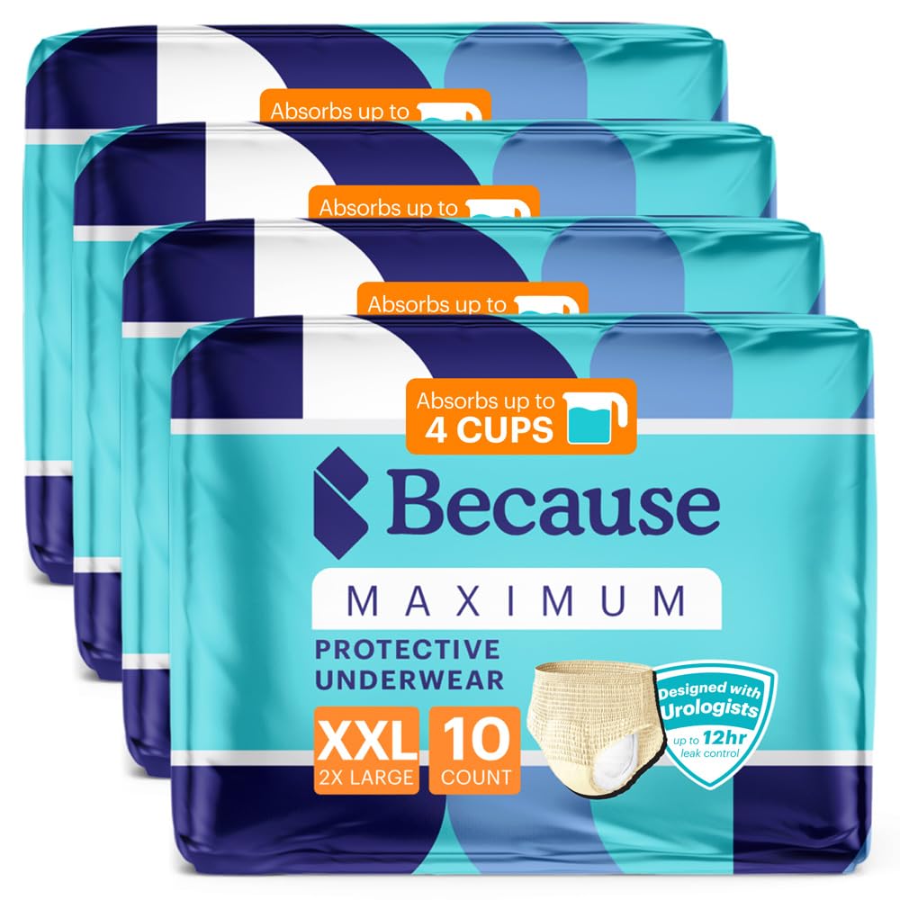 Beige XXLarge Disposable Incontinence Underwear 40 Count J471713