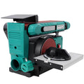 Benchtop Belt and Disc Sander, 4x36 Belt & 6" Disc, 0–90° Adjustable Table, Cast Iron Base, 120V Heavy Duty Sanding Machine L40817