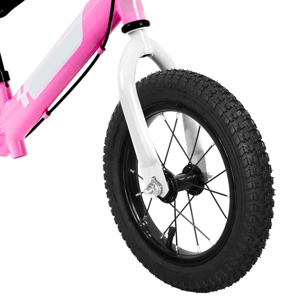 Kids Bike Front Wheels Replacement with Solid Air Rubber Tire and Inner Tube P851308