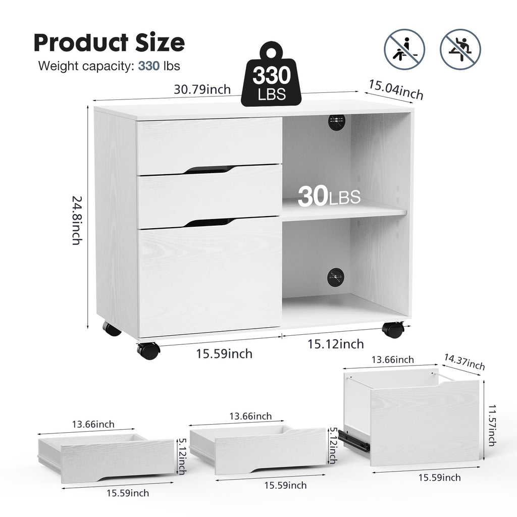 File Cabinet with 3 Drawers X58413