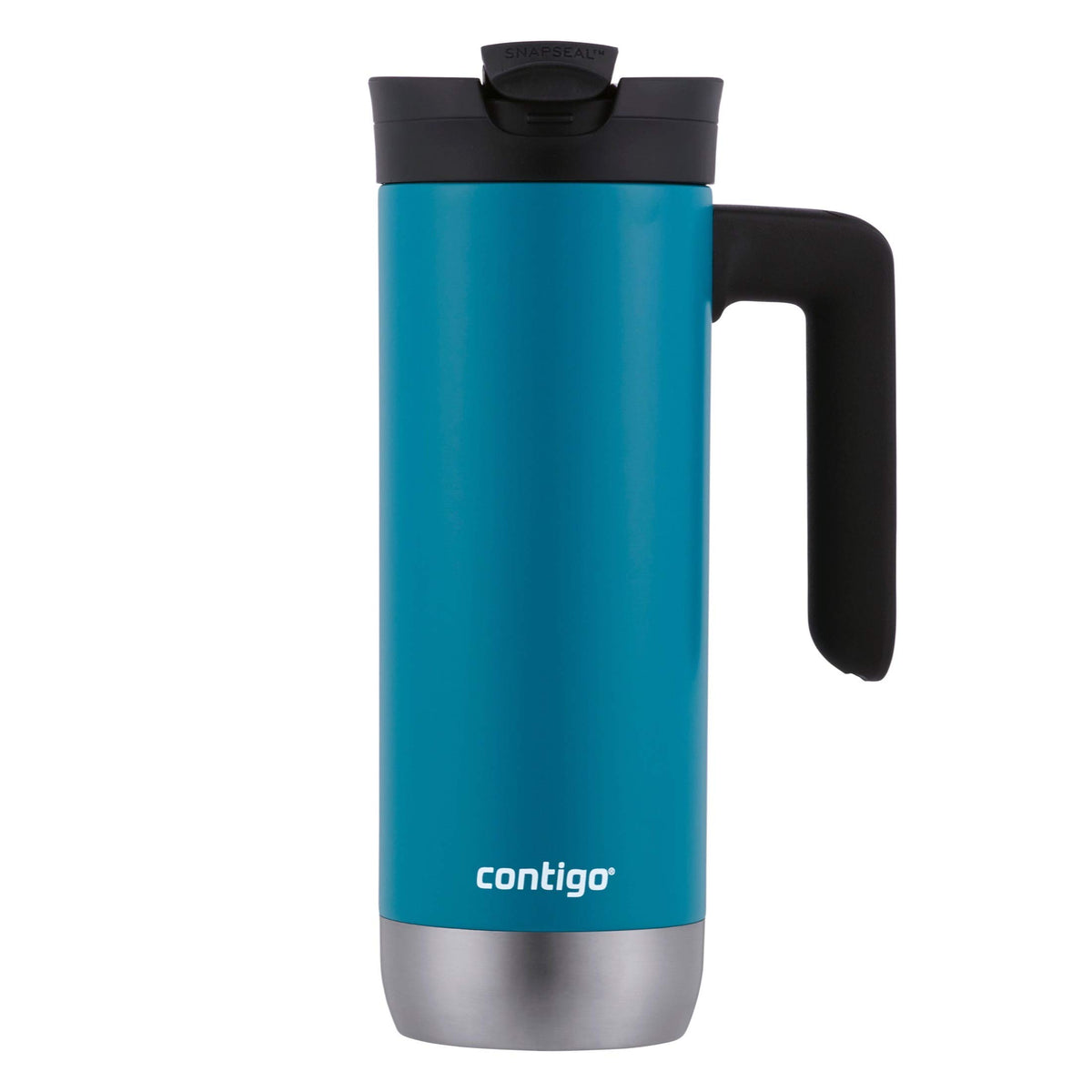Vacuum-Insulated Stainless Steel Travel Mug 2-Pack & Stainless Steel Travel Mug with Handle and Leak-Proof Lid P9809