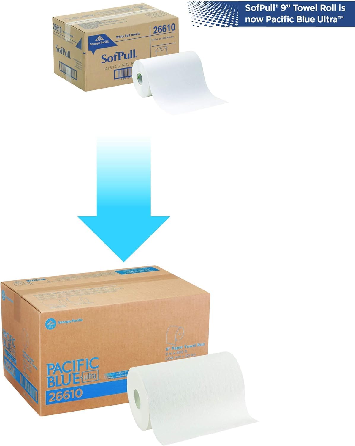 White Paper Towel Roll N3963