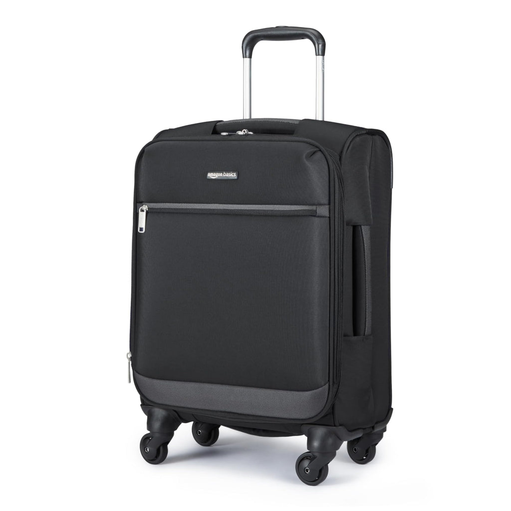 18" Medium Expandable Softside Suitcase with Spinner Wheels, Black T29199
