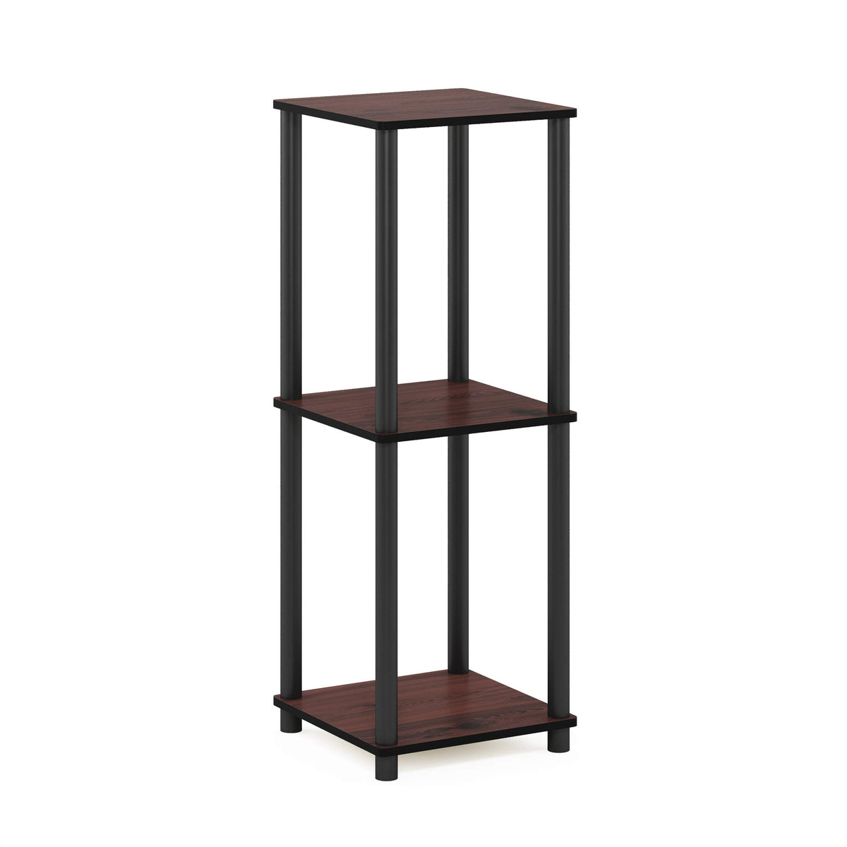 2-Tier Square Side Table Set of 2, Dark Cherry T415397