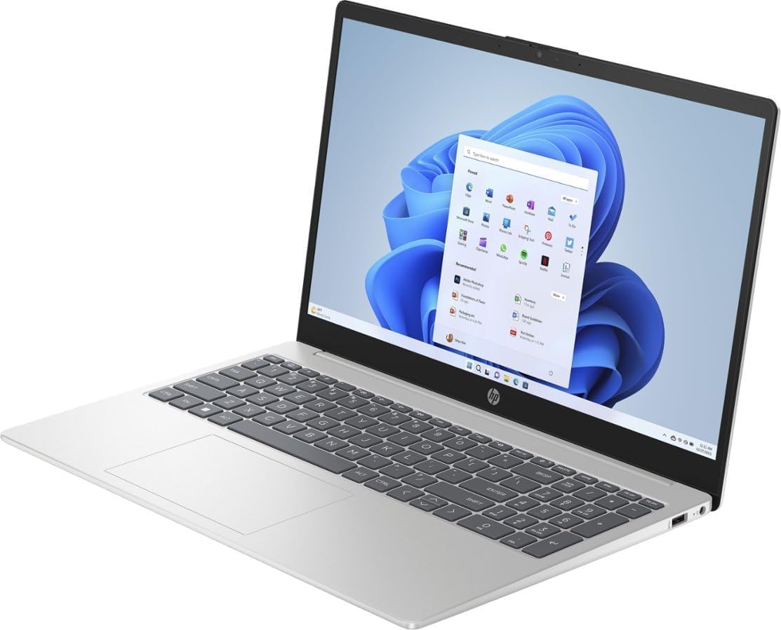 15.6" Touch-Screen Laptop, AMD Ryzen 5, 8GB DDR5, 512GB, Natural Silver L848161