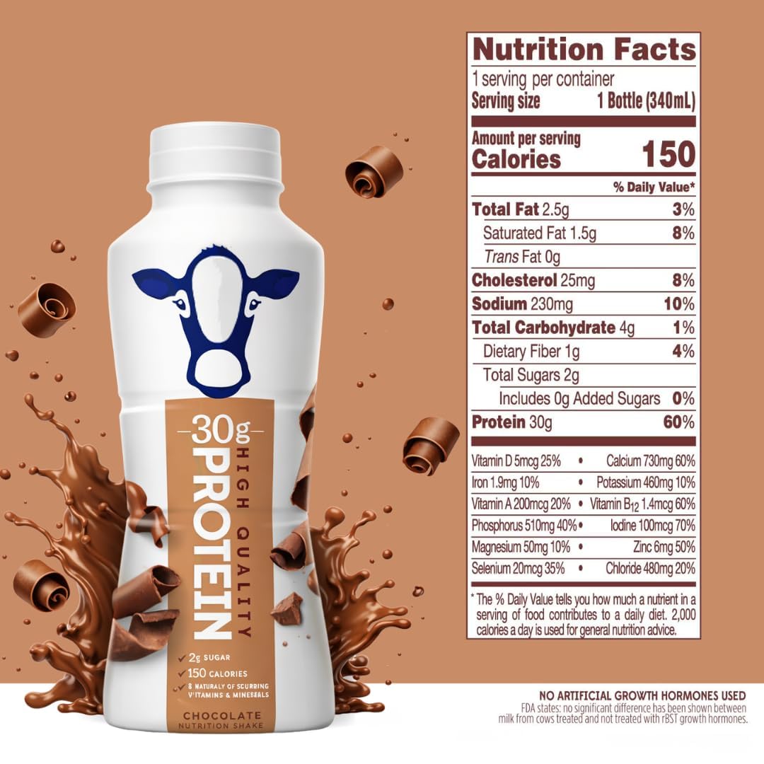 High Protein Chocolate Nutrition Shake 8 Pack 11.5 Fl Oz E395110