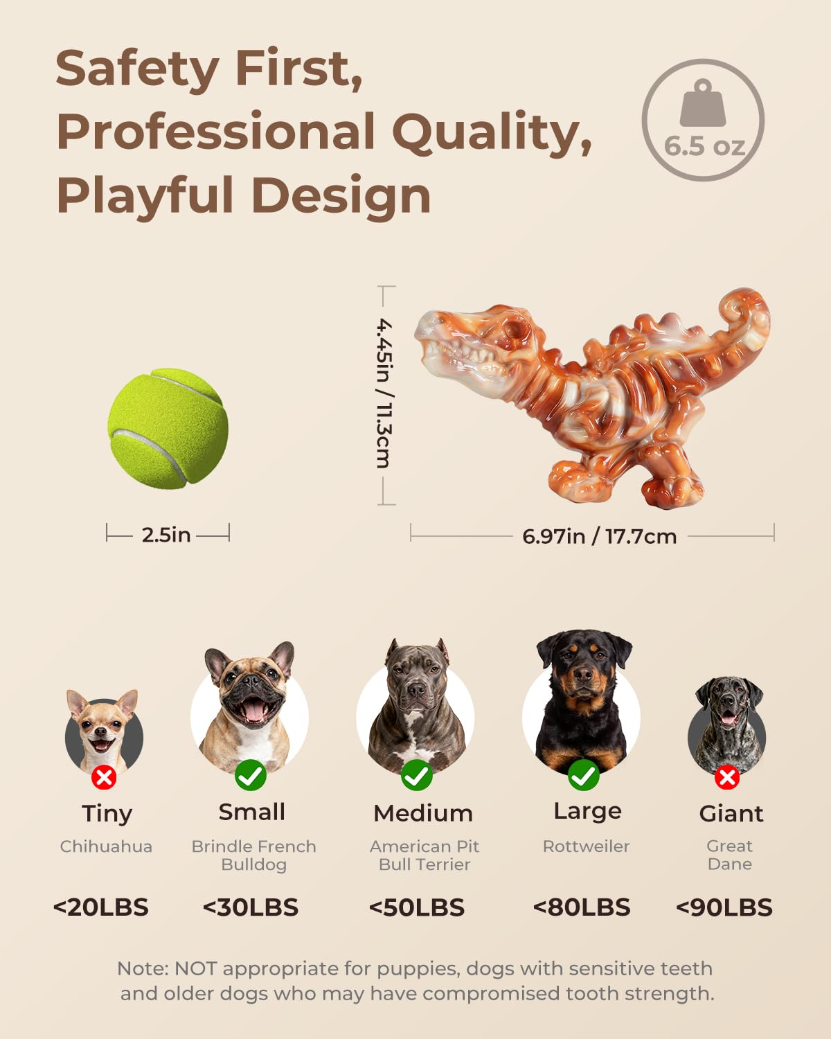 2-Pack Tough Dog Chew Toys F570