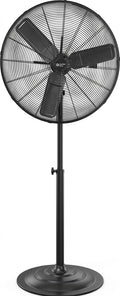 Industrial Pedestal Fan, 30 inch, 3 Speed, Adjustable Height, Metal X6706