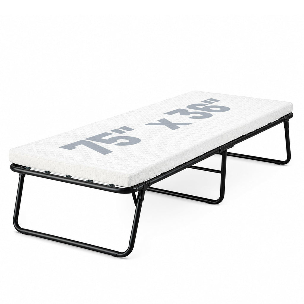 14” Folding Bed with 3-Inch Memory Foam Mattress J510