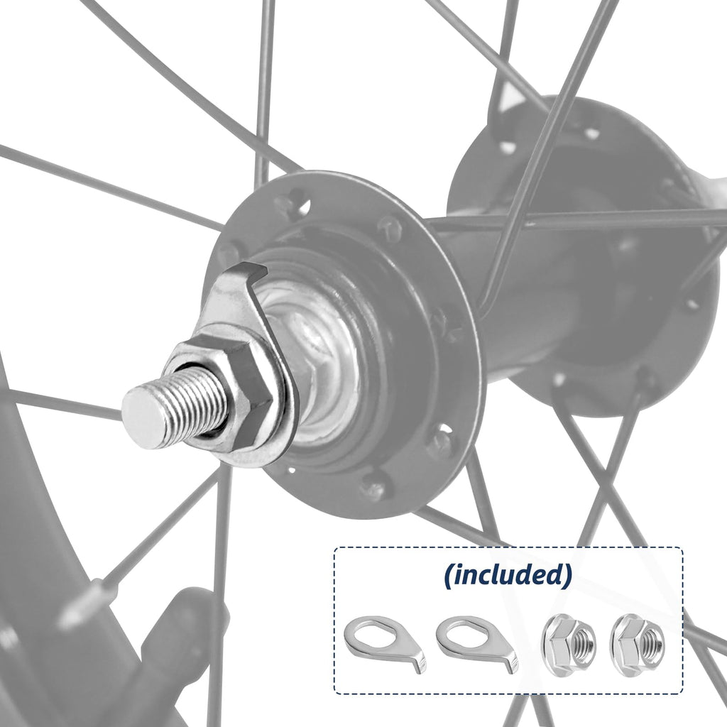 Kids Bike Front Wheels Replacement with Solid Air Rubber Tire and Inner Tube P851308
