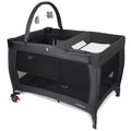 3-in-1 Pack and Play with Changing Table & Carry Bag, Black E426174