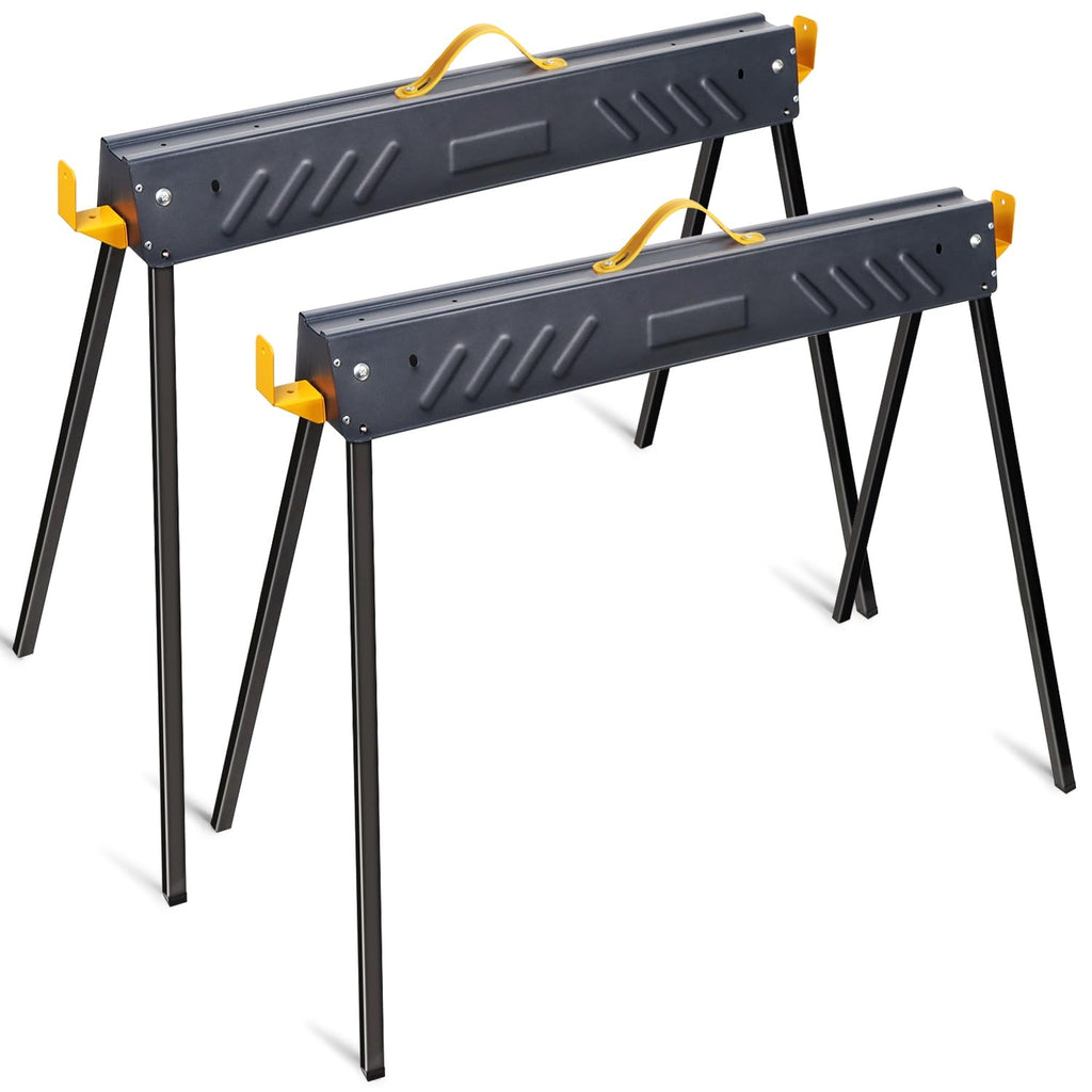 2 Pack Heavy Duty Folding Saw Horses Table Y580