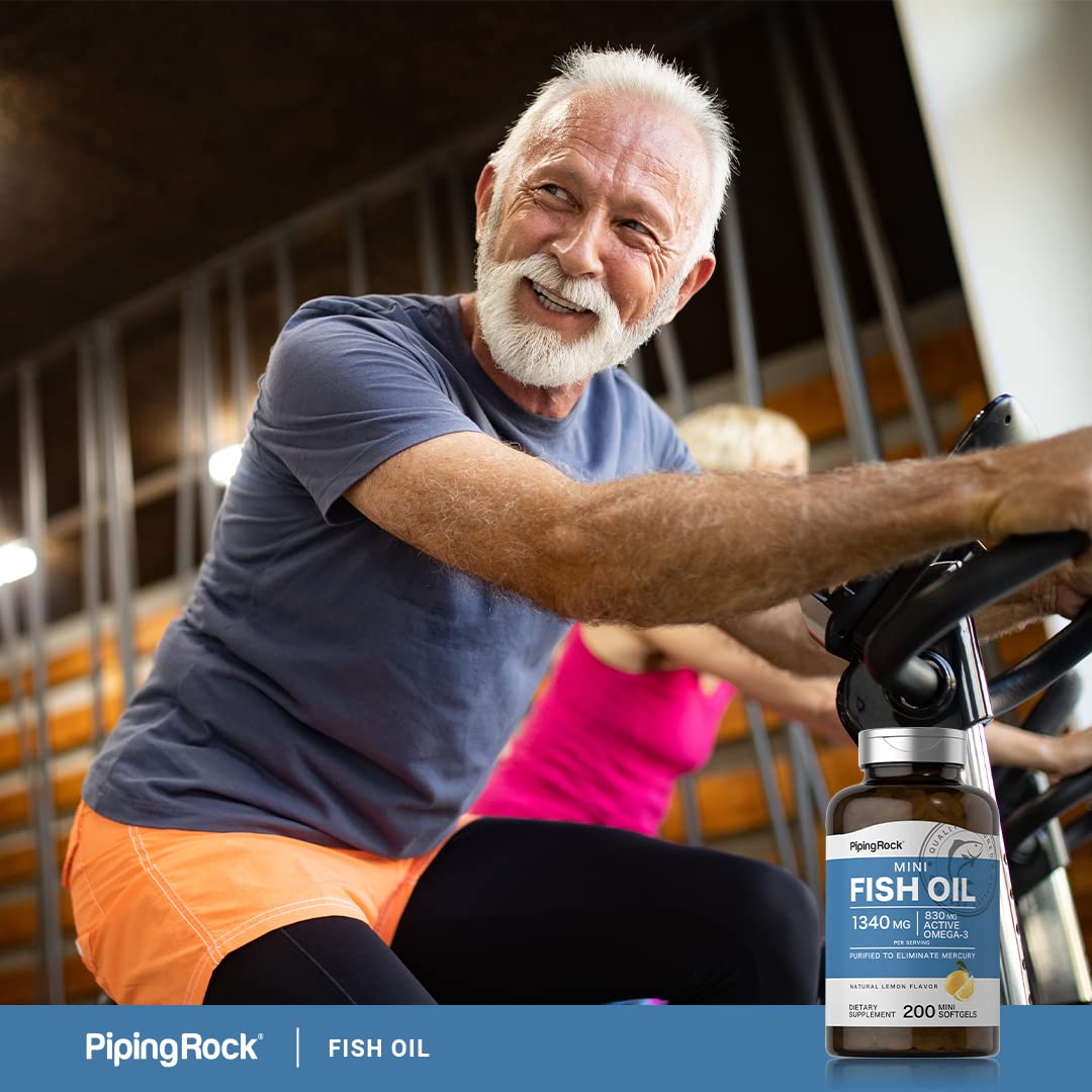 Fish Oil Omega 3 Supplement 1340 mg 200 Mini Softgels B96112