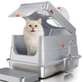 Stainless Steel Extra Large Enclosed Cat Litter Box S2711