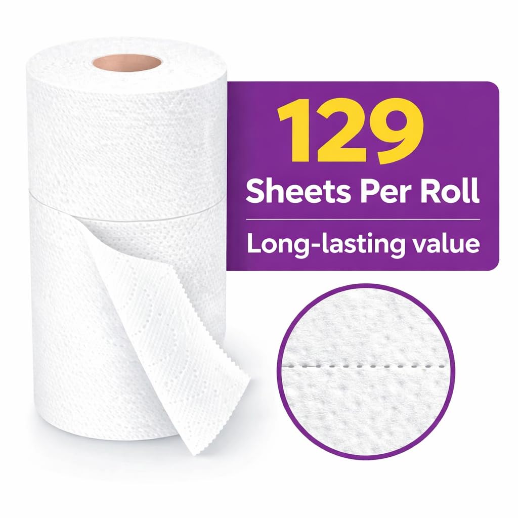 Cloth Paper Towels, 8 Triple Rolls A82661