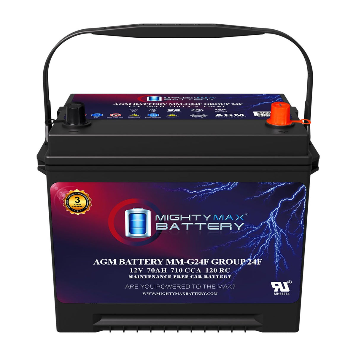 12V 70Ah AGM Replacement Battery E7860