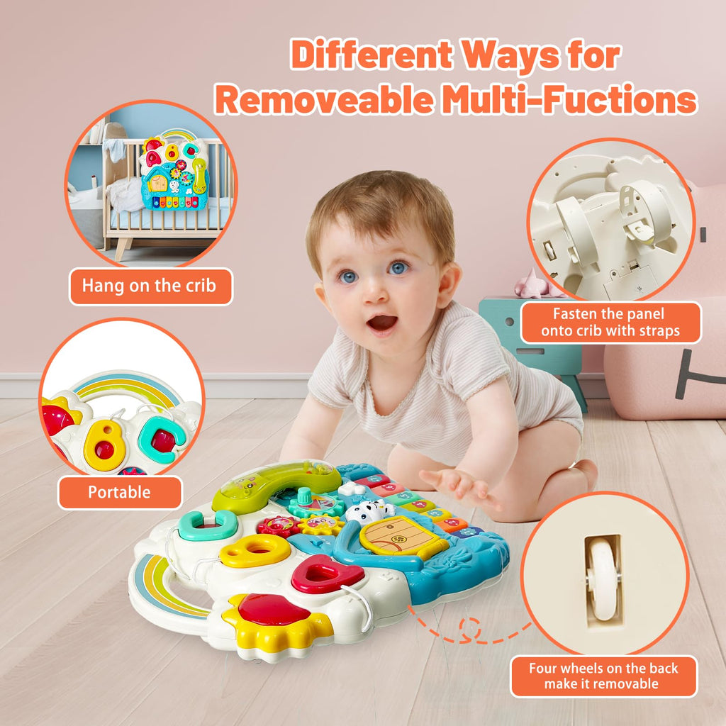 Blue Baby Walker Activity Center with Music and Light V497