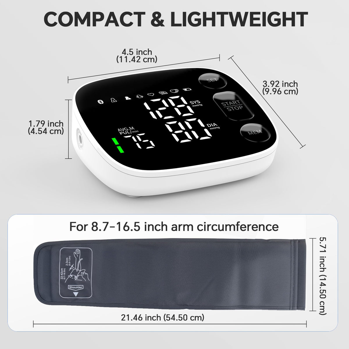 Blood Pressure Monitor Bluetooth Upper Arm F555417