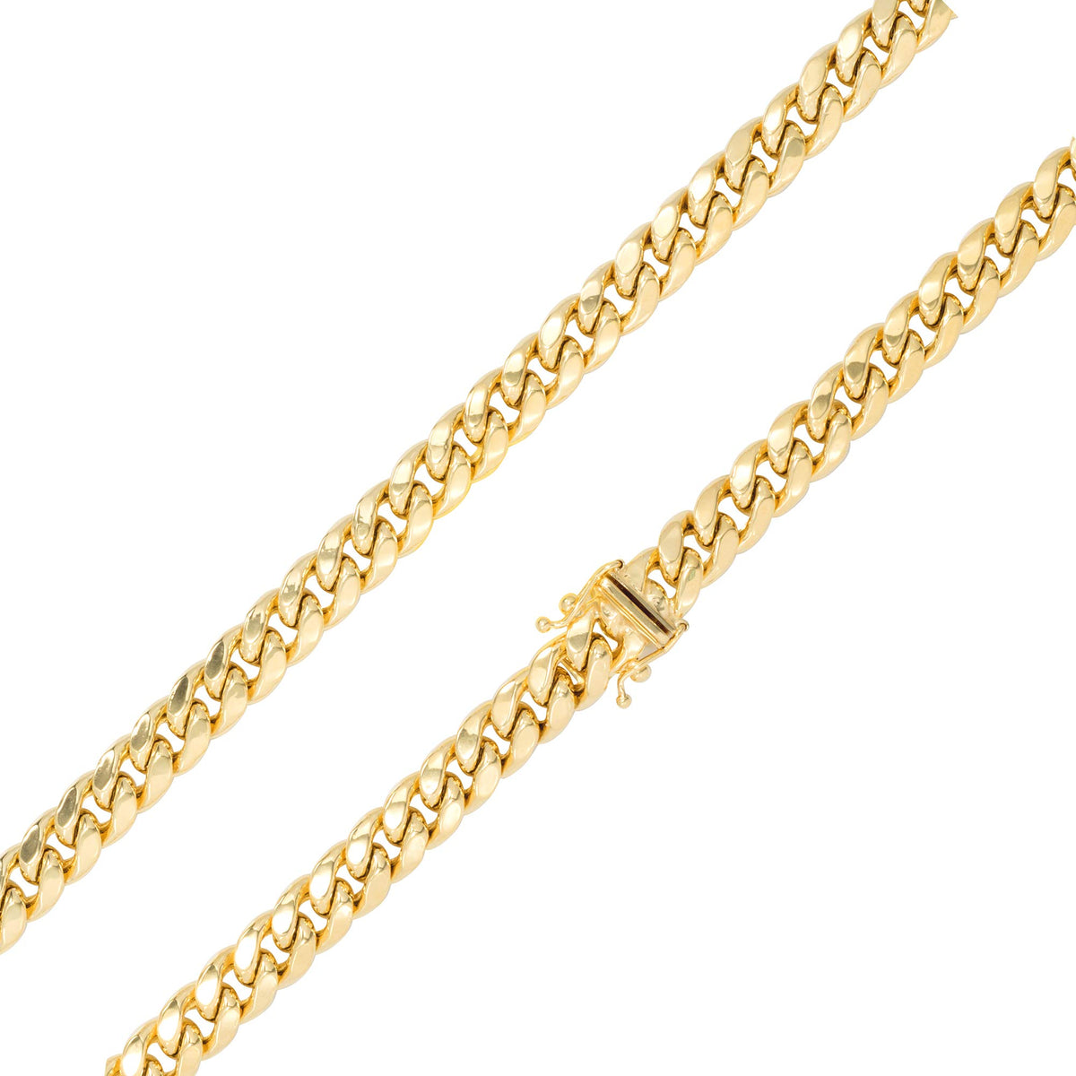 10k Yellow Gold Cuban Link Chain Necklace Y943870