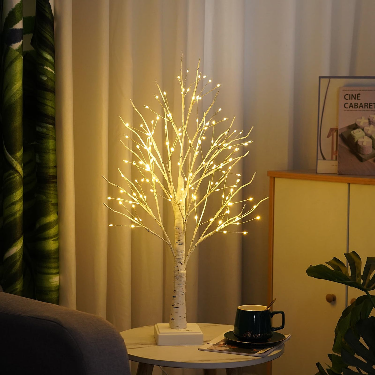 144 LED Birch Tree Lights with Remote Control V11925