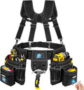 27-Pockets Heavy Duty Tool Belt with Suspenders M989295
