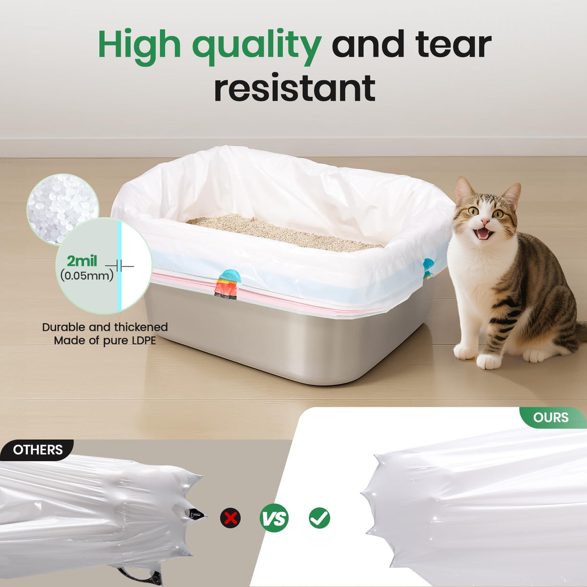 Heavy Duty Thickened Litter Box Liners 14 Pack N6273