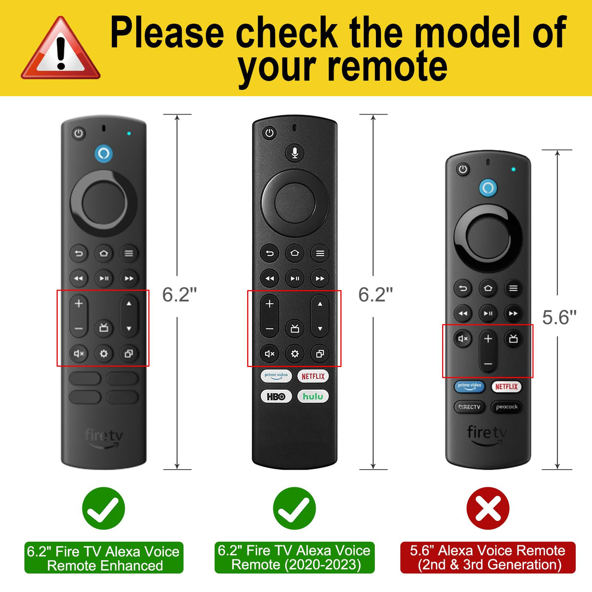 Silicone Case for Fire TV Alexa Voice Remote Enhanced H4832