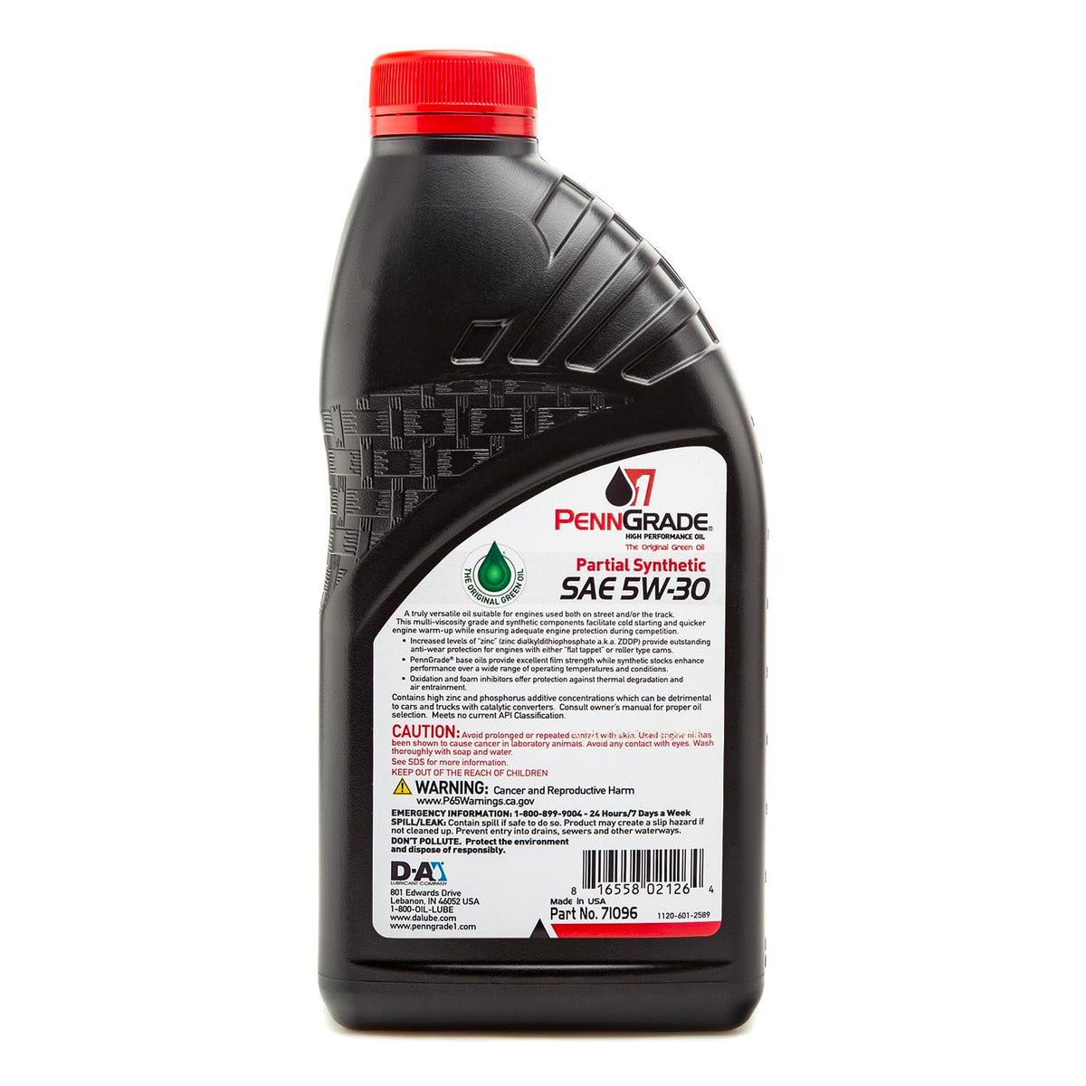Synthetic Blend High Performance Oil SAE 5W-30 1 Quart (12 Pack) L61065