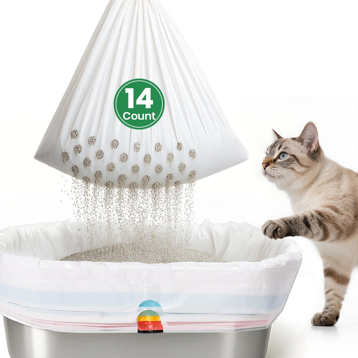 Heavy Duty Thickened Litter Box Liners 14 Pack N6273