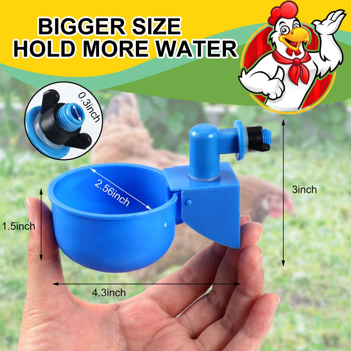 50 Pcs Chicken Waterer Cup H989034