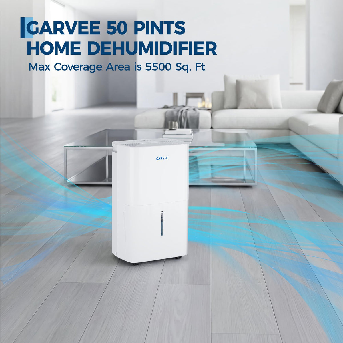 50 Pints Dehumidifier with Auto Defrost, 24H Timer, Auto Shut off F324
