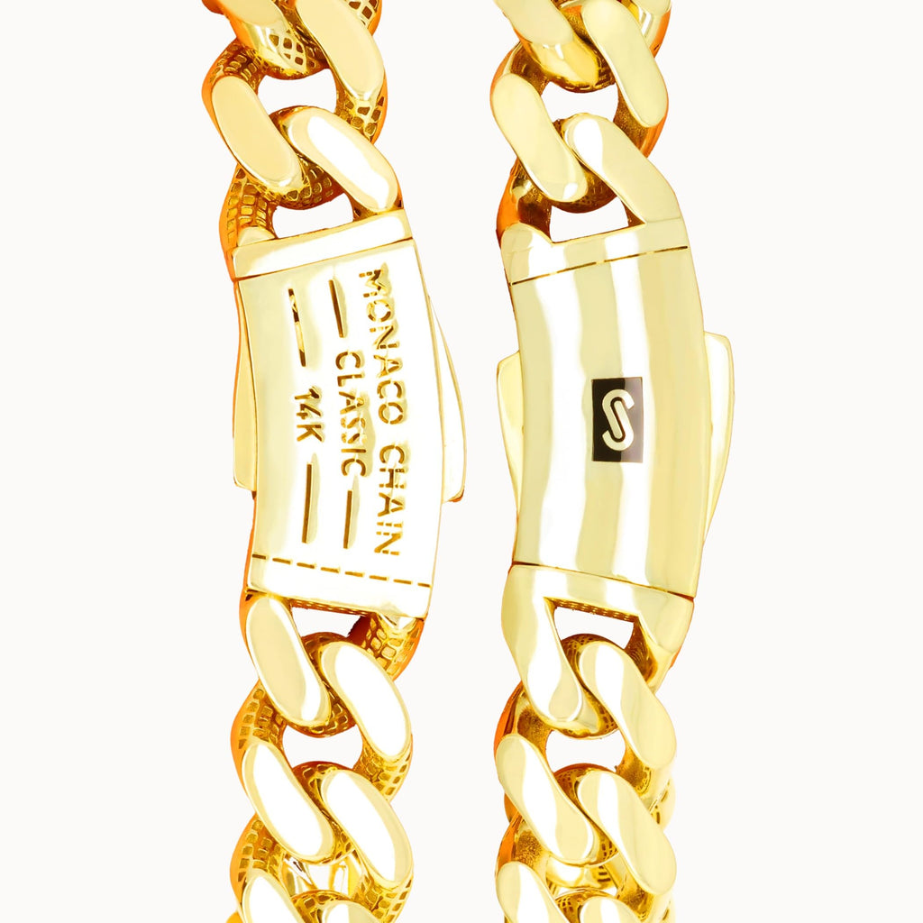 14k Yellow Gold 6mm Cuban Chain Necklace Y2555