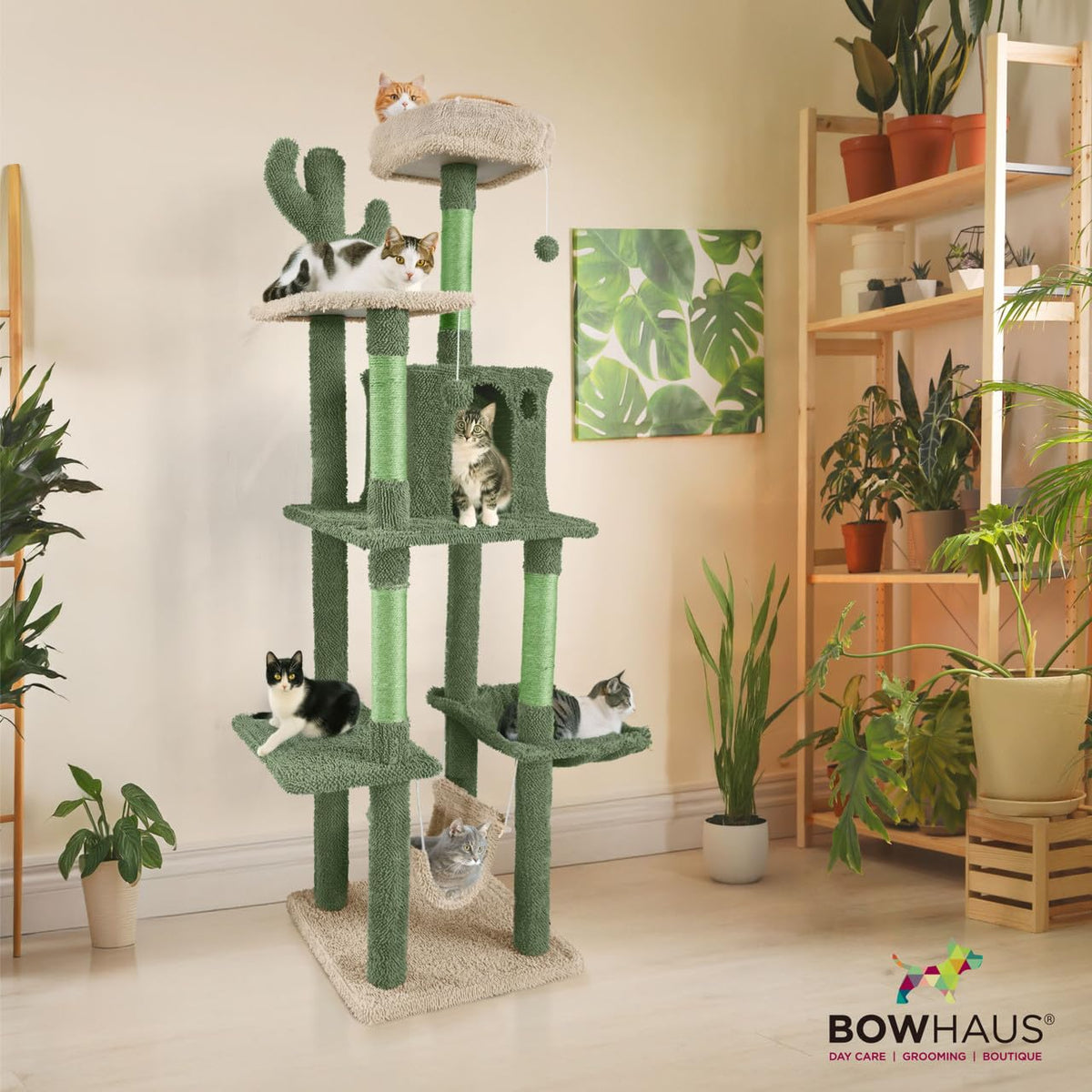 70-Inch Multi-Level Cat Tree with Plush Perch J23756