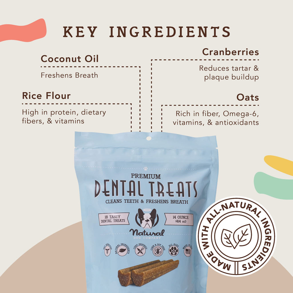 Dental Chews for Dogs 18 Count C9348