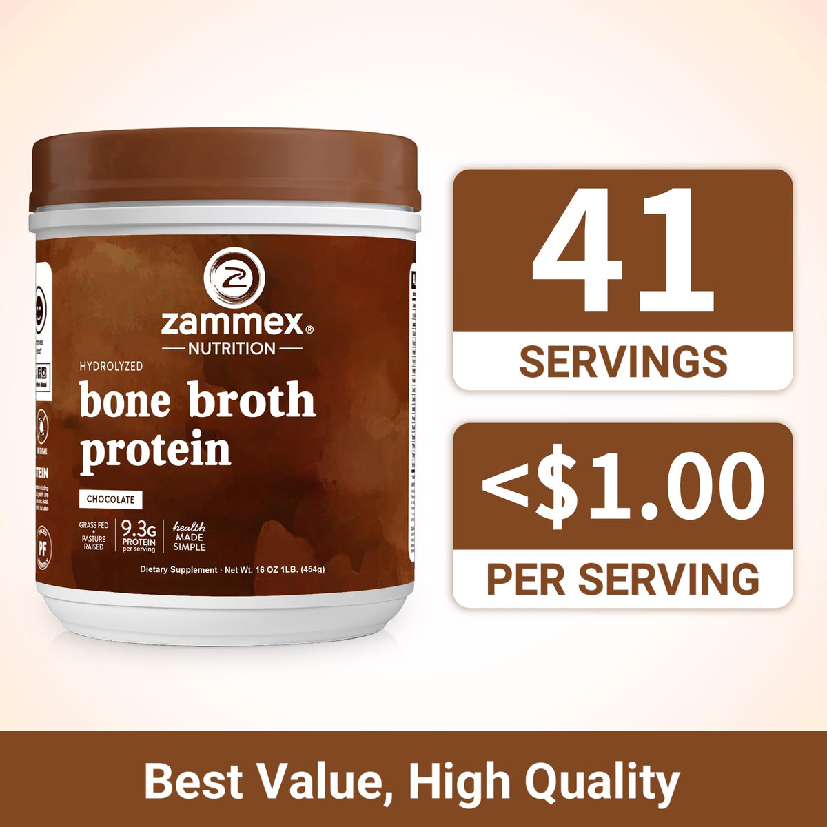 Bone Broth Protein Powder Hot Chocolate Cocoa K531