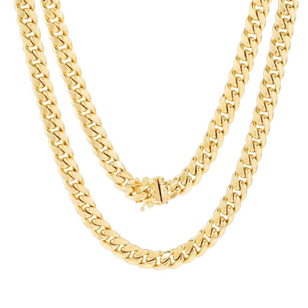 10k Yellow Gold Cuban Link Chain Necklace Y943870