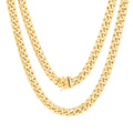10k Yellow Gold Cuban Link Chain Necklace Y943870